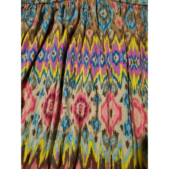 Lane Bryant Size 18/20 Stretch Colorful Argyle Tribal Diamond Print Mini Skirt - Picture 4 of 7